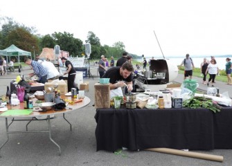 This year’s Onondaga Cup & Lakefest also included “Cooking at the Cup,” a culinary competition between eight local top chefs.