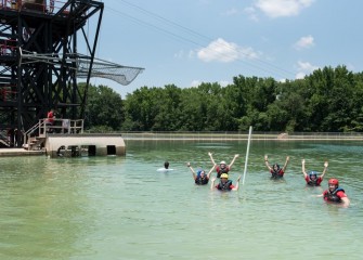 The water survival exercise is a success. HESA provides simulated astronaut training focused on space science and exploration, inspiring teachers with real-life experiences they can share in the classroom.