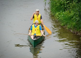 The paddle route offered close up views of diverse native vegetation, as observed by Angela and Alex Thor, of Syracuse.