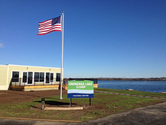 The Visitors Center was designed and built by Honeywell to provide public access to the significant work that has taken place. It is located in Geddes along the southwest shoreline of Onondaga Lake.