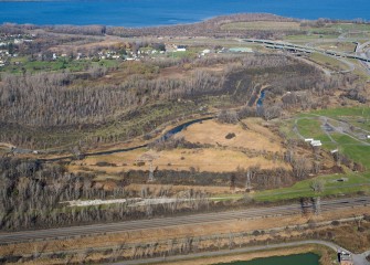 Geddes Brook and Nine Mile Creek prior to remediation