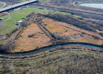 Geddes Brook prior to remediation