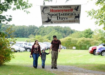 “This is the first time we’ve attended this event,” said Heather Williams (left), of Red Creek. “It was nice our son could learn from outdoors experts at Honeywell Sportsmen’s Days.”